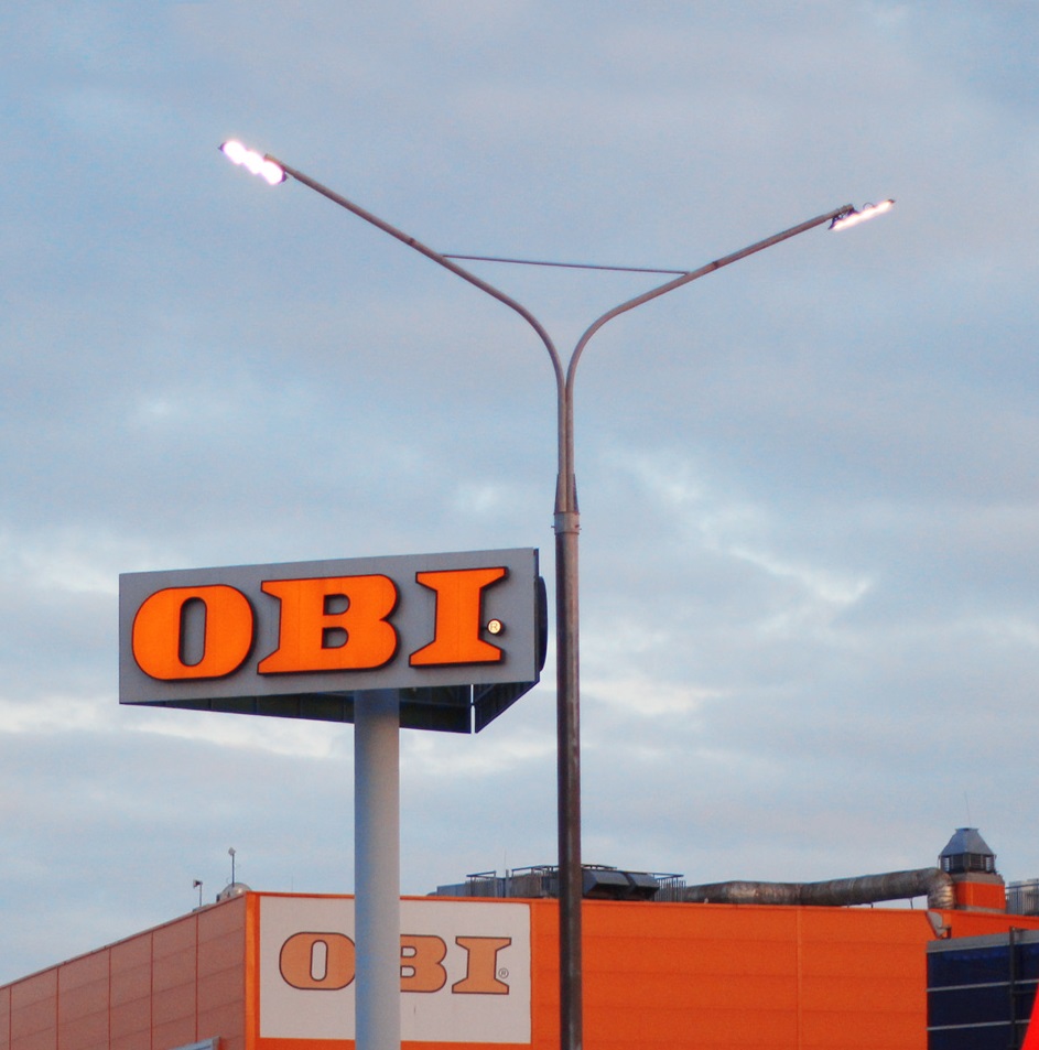 Модернизация освещения на парковке OBI
